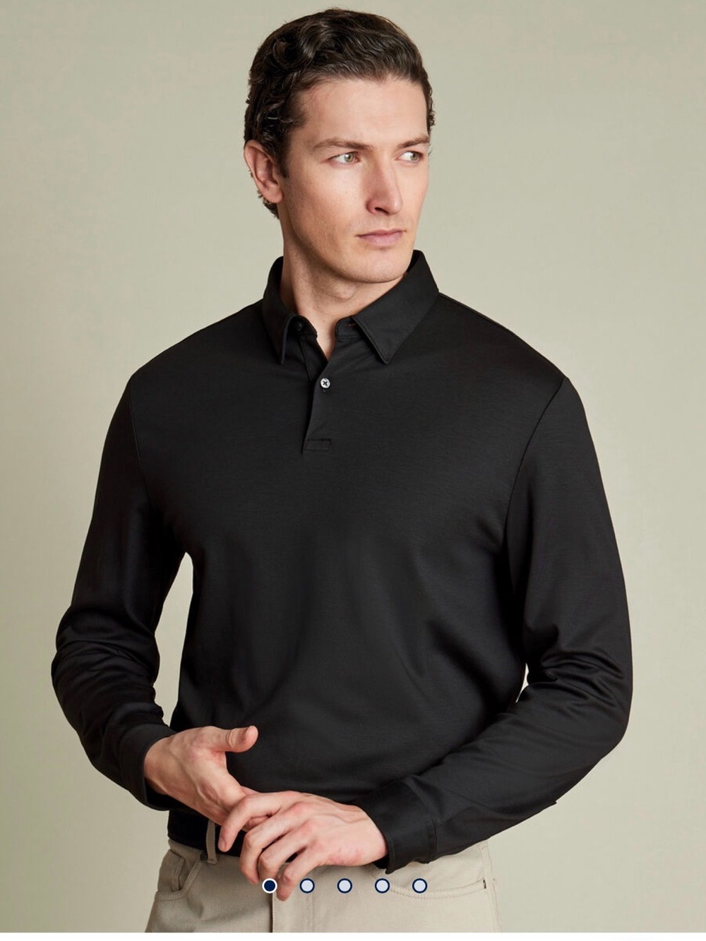 Charles Tyrwhitt Long Sleeve Polo Shirt